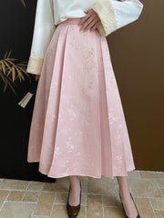 Onbely Elegant Chinese Hanfu in Jacquard with A-Line Cut