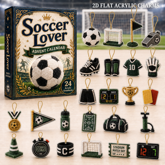 Soccer Lover Advent Calendar 2026 - 24-Day Festive Countdown