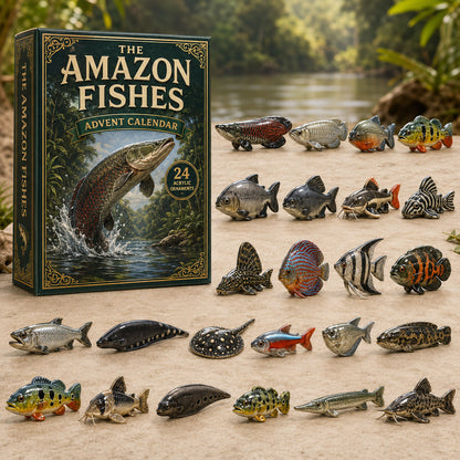 Amazon Fished Advent Calendar 2026 - 24-Day Festive Countdown, Acrylic Charms Blind Box - Gift For Fish Lovers