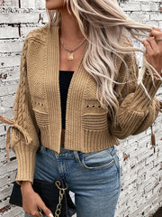Onbely cardigans pull unicolore tissu tricoté manches longues feme décontractée mode tous les jours bureau