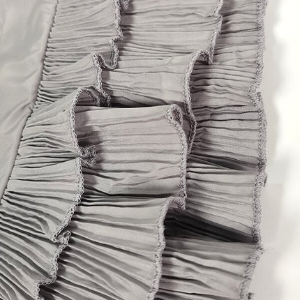 Onbely Robe de soirée longue et maxi à volants décolleté plongeant pour un mariage