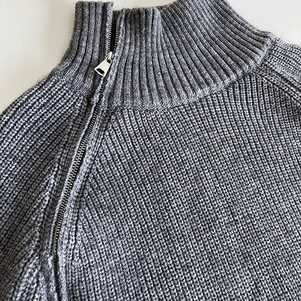 Onbely pull mode col montant fermeture éclair pour femme - onbely