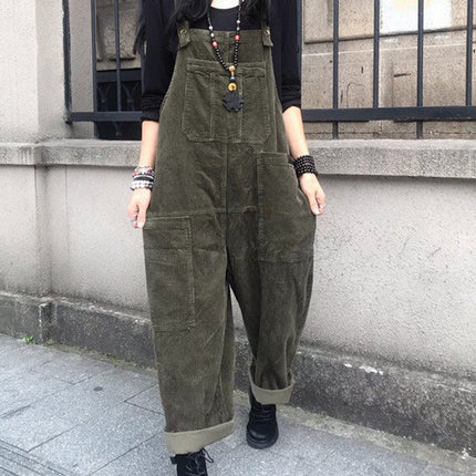 Onbely salopette velours cotelé avec poches femme casual