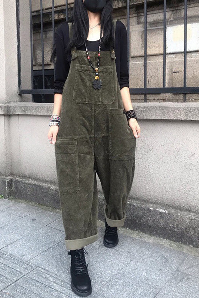 Onbely salopette velours cotelé avec poches femme casual