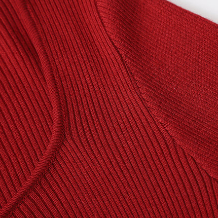 Onbely pull en maille col carré manches évasées pour femme