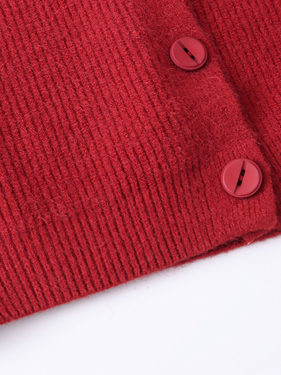 Onbely cardigan boutonnage col rond pour femme casual
