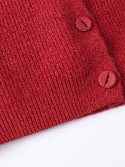 Onbely cardigan boutonnage col rond pour femme casual