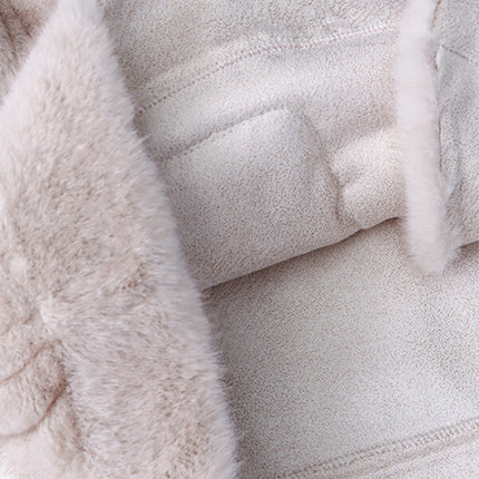 Onbely manteau en fausse fourrure double boutonnage - onbely