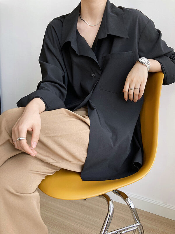 Onbely blouse simple boutonnage pour femme.