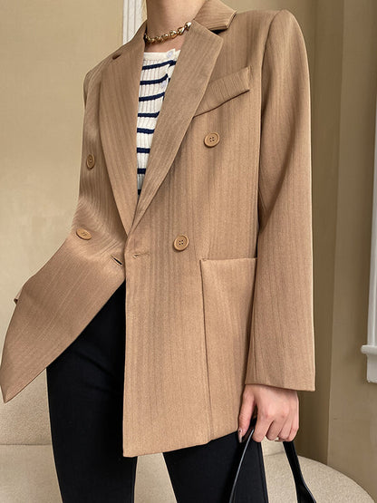 Onbely blazer style tailleur double boutonnage femme - onbely