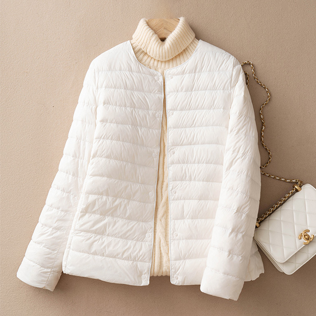 Onbely manteau doudoune boutonnage col rond femme