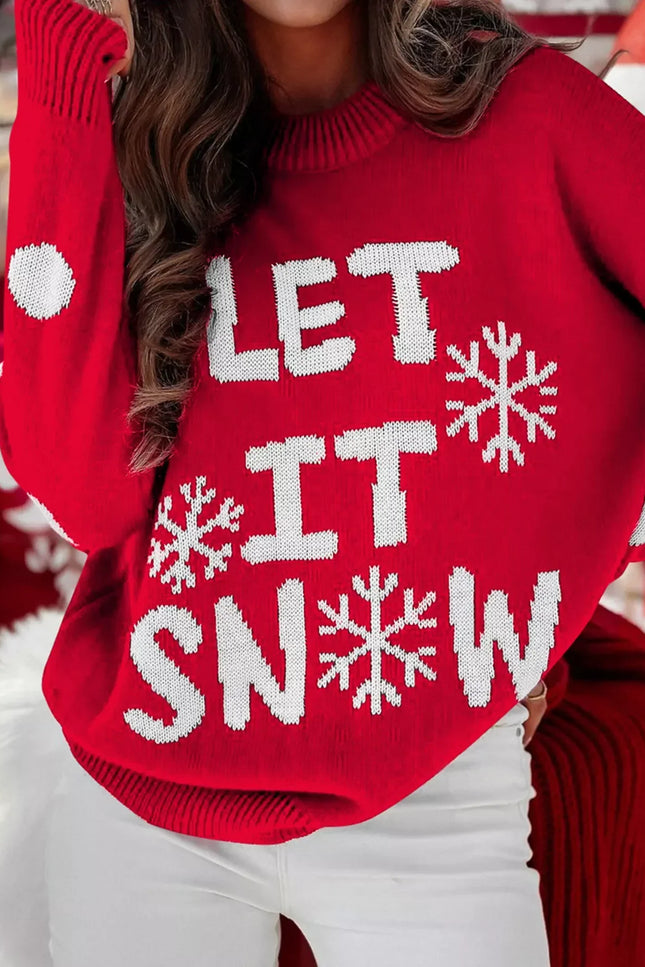 LET IT SNOW Pull de Noël