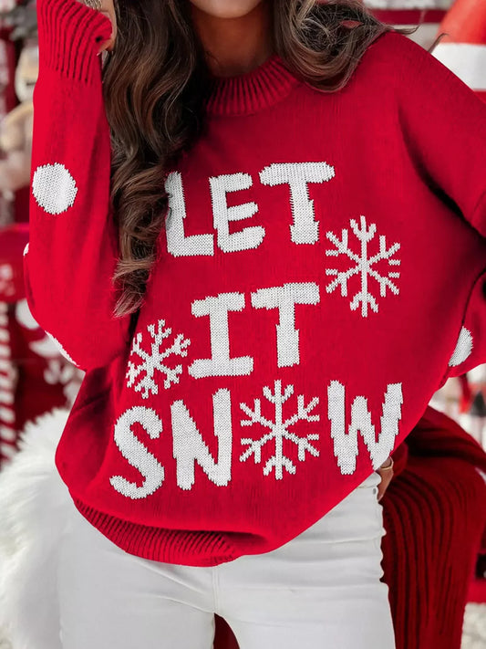 LET IT SNOW Pull de Noël