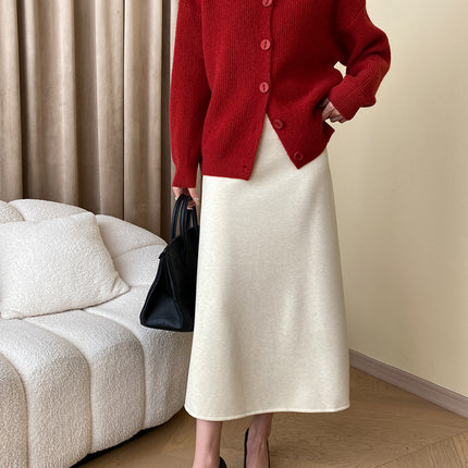 Onbely cardigan boutonnage col rond pour femme casual