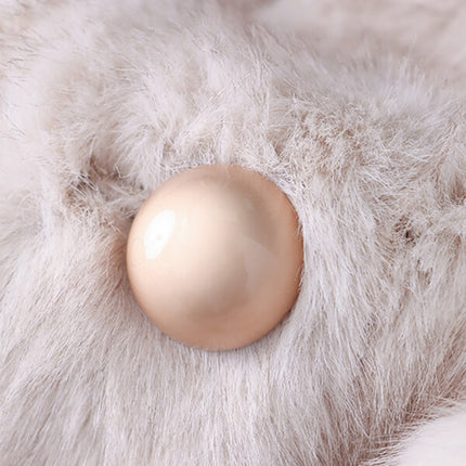 Onbely manteau en fausse fourrure double boutonnage - onbely