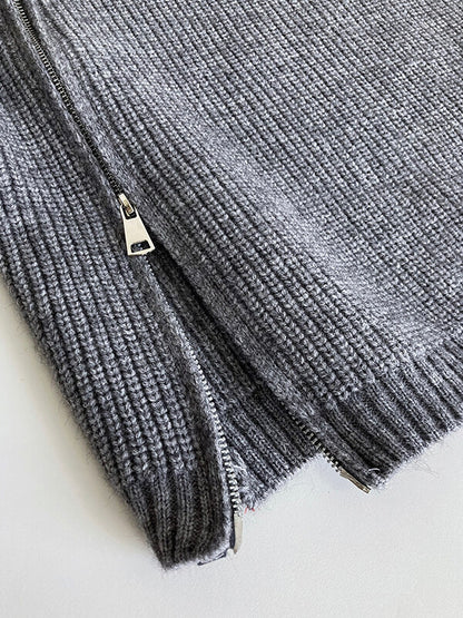 Onbely pull mode col montant fermeture éclair pour femme - onbely