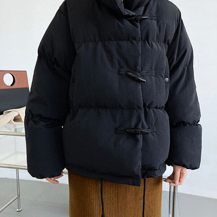 Onbely manteau en coton avec poches col montant femme mode hiver