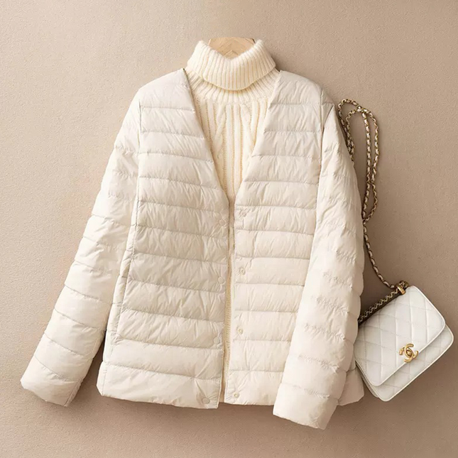 Onbely manteau doudoune boutonnage col rond femme