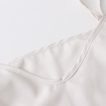 Onbely blouse 2-In-1 bouton chinois à nœud brodée