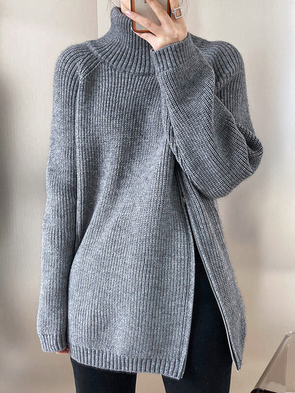 Onbely pull mode col montant fermeture éclair pour femme - onbely