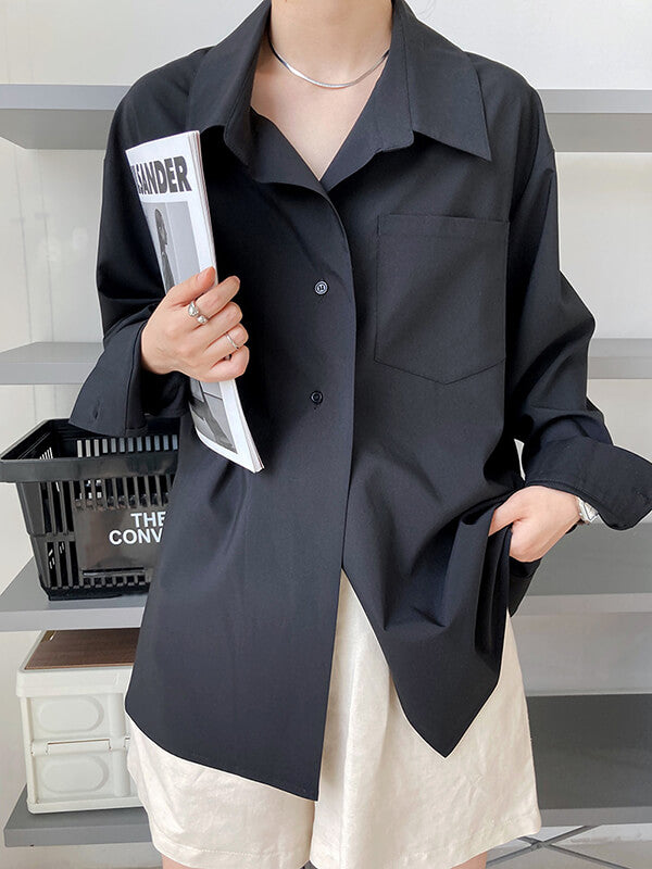 Onbely blouse simple boutonnage pour femme.