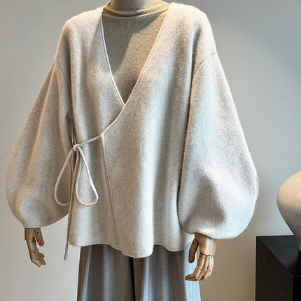 Onbely cardigans strappy rouge noël pour femme - onbely