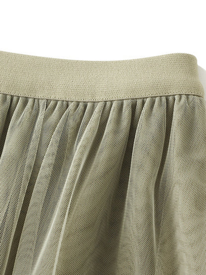 Onbely jupe à volants superposés longue tulle femme