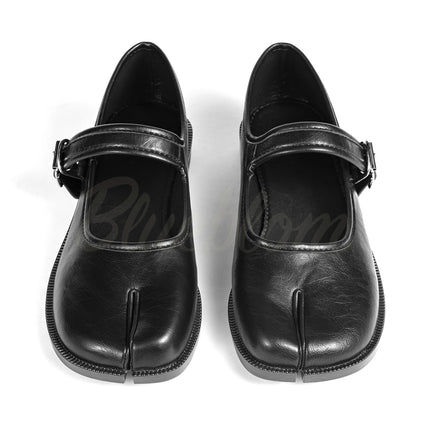 Chaussures Mary Jane Tabis Noir à Bout Fendu