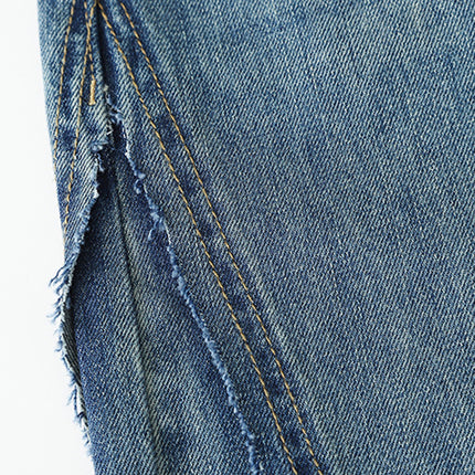 Onbely Jeans Longs Flare Évasé Vintage pour Femme avec Poches et Fermeture Éclair