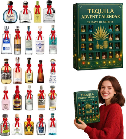 2026 Tequila Advent Calendar 24 Days Of Festive Surprises Mexican Inspired Holiday Countdown Gift 2d Acrylic Collectible Display Decor