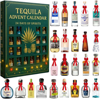 2026 Tequila Advent Calendar 24 Days Of Festive Surprises Mexican Inspired Holiday Countdown Gift 2d Acrylic Collectible Display Decor