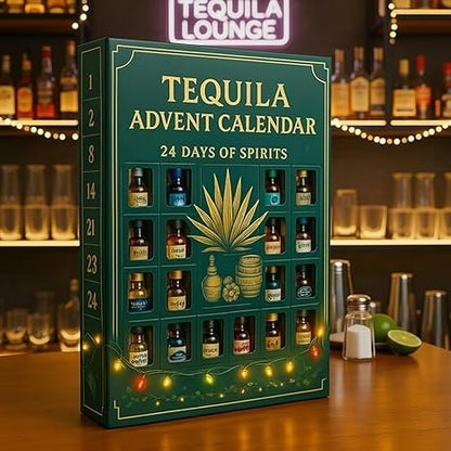 2026 Tequila Advent Calendar 24 Days Of Festive Surprises Mexican Inspired Holiday Countdown Gift 2d Acrylic Collectible Display Decor