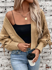 Onbely cardigans pull unicolore tissu tricoté manches longues feme décontractée mode tous les jours bureau