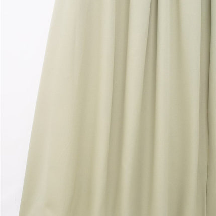 Onbely robe longue trapèze unicolore plissé col asymétrique mode tous les jours bureau