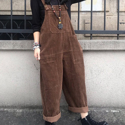 Onbely salopette velours cotelé avec poches femme casual