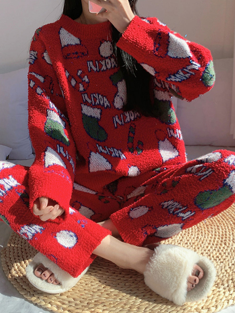 Onbely ensemble de pyjama femme noël