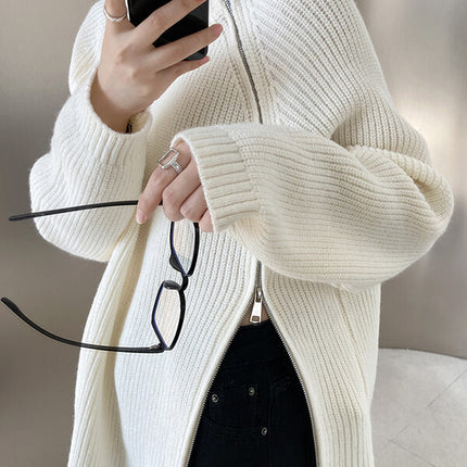 Onbely pull mode col montant fermeture éclair pour femme - onbely