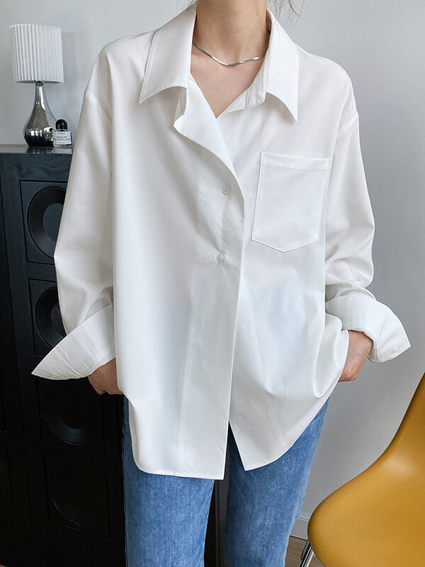 Onbely blouse simple boutonnage pour femme.