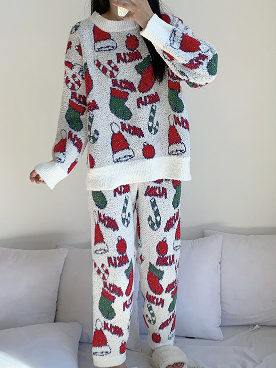 Onbely ensemble de pyjama femme noël