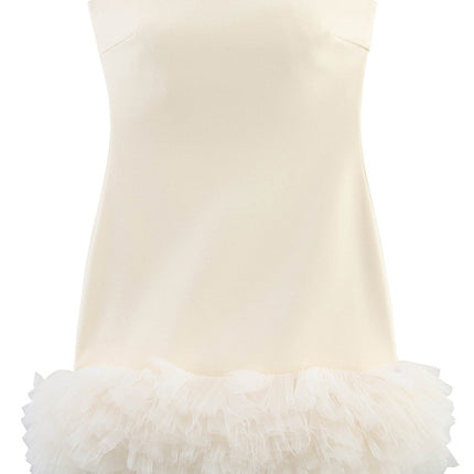 Onbely robe courte bouffante tutu tulle unicolore bustier doux mode vacances tous les jours