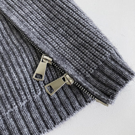 Onbely pull mode col montant fermeture éclair pour femme - onbely