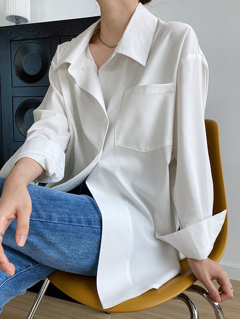 Onbely blouse simple boutonnage pour femme.