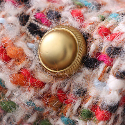 Onbely veste en tweed doudoune avec poches pour femme hiver - onbely