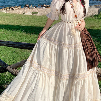 Onbely robe de soirée maxi longue strappy frange vintage bohème boho dress