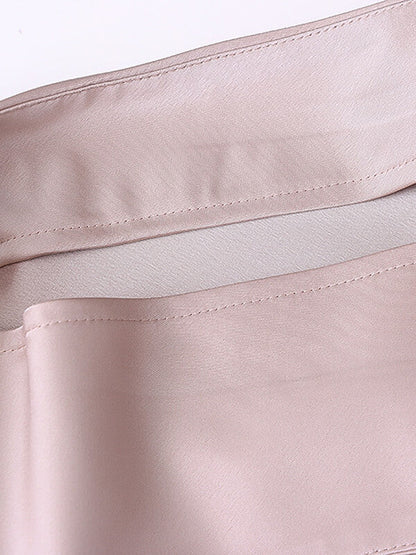 Onbely robe longue satin élégant dos nu - onbely