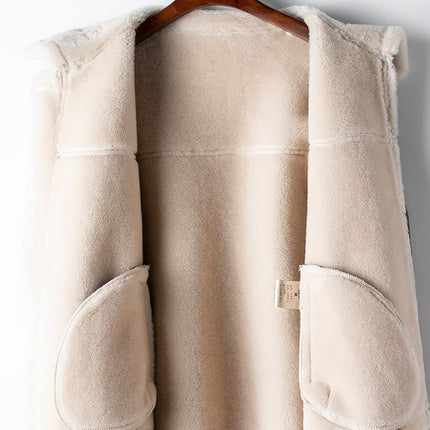 Onbely manteau aviateur simili cuir fermeture éclair femme hiver