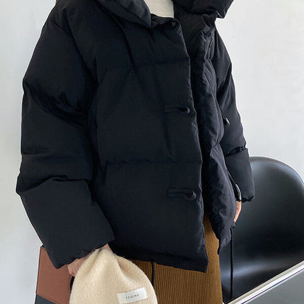 Onbely manteau en coton avec poches col montant femme mode hiver