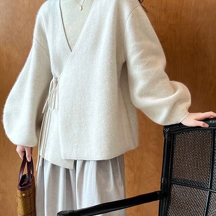 Onbely cardigans strappy rouge noël pour femme - onbely