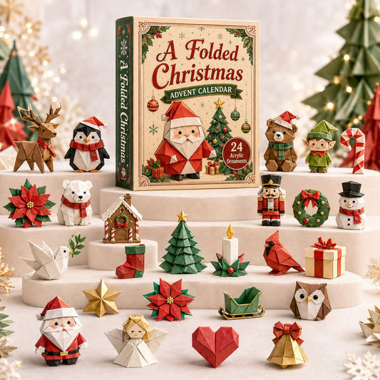 A Folded Christmas Advent Calendar 2026 - 24-Day Festive Countdown