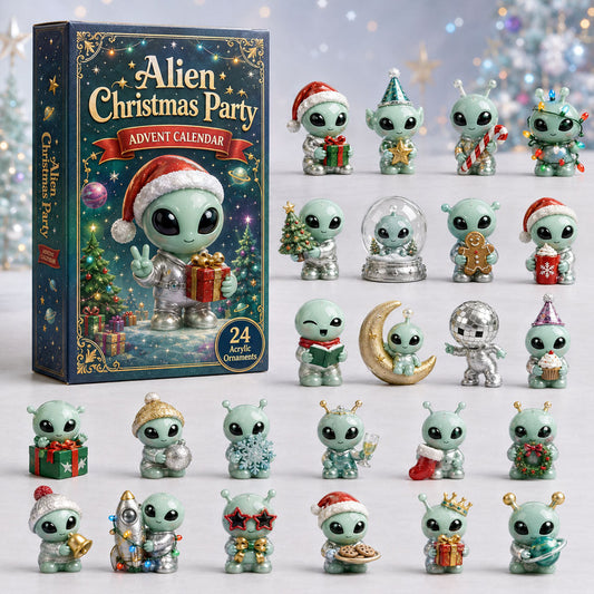 Alien Christmas Party Advent Calendar 2026 - 24-Day Festive Countdown
